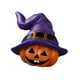 thumbnail image 4 of Figuras de calabaza de resina para decoración de Halloween, esculturas de resina para jardín Violeta Izquierda, 4 of 9