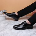 thumbnail image 3 of Zapatos de cuero para hombre de primavera y verano, zapatos casuales formales de tendencia empresarial, zapatos para hombre, 3 of 4