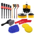 thumbnail image 2 of Juego de cepillos para detalles automáticos de 17 piezas, limpieza multiusos para tableros de ventilación de aire Amarillo Sharpla cepillo para detalles de coches, 2 of 3