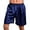 Dark Blue, variant on Fusipu Men Boxers Solid Color Plus Size Loose Mid Waist Summer Briefs for Sleeping