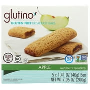 Glutino Breakfast Bars Apple, 7.05 Oz