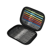 Hello Hobby Master Crochet Hooks with Carrying Case, Sizes D-K and 00-14, 25-Piece Set