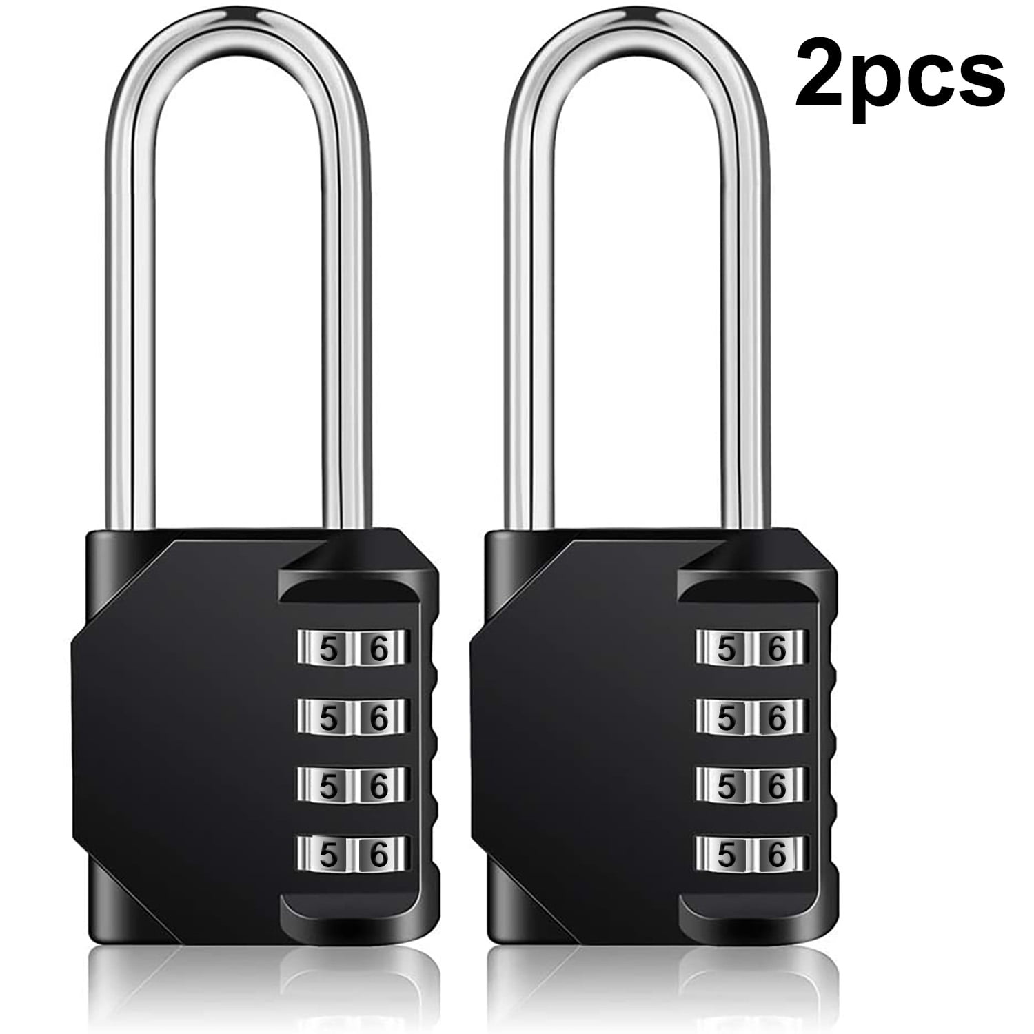 Combination  Padlock 4 Digit Solid Resettable Durability Strong for Shed Gate 
