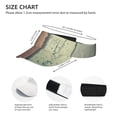 thumbnail image 3 of Kdxio Hardwood Print Sun Visor Hat Golf Visor Adjustable Velcro Outdoor Sports Cap For Men Women, 3 of 7