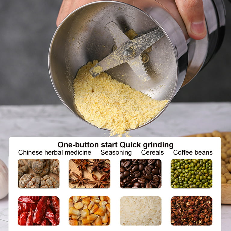 Electric Food Blender Grain Grinder Small Portable Blender Medicinal Herbs  Powder Mixer Dry Grinding Professional Kitchen