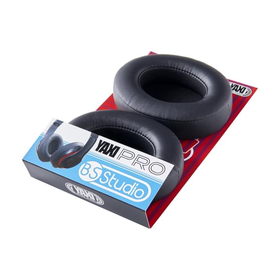 Almohadillas YAXI PRO BS Studio de Cuero Negro con Espuma de Memoria