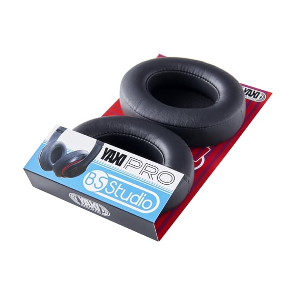 Almohadillas YAXI PRO BS Studio de Cuero Negro con Espuma de Memoria