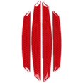 thumbnail image 1 of HSHDLDF 4pcs 3D Super Reflective Stickers Carbon Fiber Strips Car Side Door Edge Bumper Anti-Scratch Protection Guards Trim Stickers Universal (Diamond Red), 1 of 4