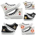 thumbnail image 2 of Zapatillas de lona de caña alta de One Piece Luffy Zoro Chopper Nami Sanji, zapatillas casuales de dibujos animados para parejas, zapatillas de estudiante, periféricos de animación, 2 of 5