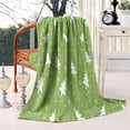 thumbnail image 2 of Green Christmas Tree Pattern Blanket,Comfortable Soft Flannel Throw Blanket,All Season,Warm Lightweight Blankets for Sofa Bed Couch Living Room Chair,60"x80", 2 of 4