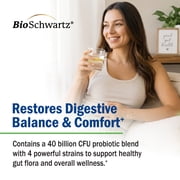 BioSchwartz Daily Probiotic Supplement for Digestive Health, 40 Billion CFU, 120 Count