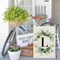 thumbnail image 3 of Crowned Beauty Monogram Letter L Garden Flag Floral 12x18 Inch Double Sided for Outside Small Burlap Family Last Name Initial Yard Flag CF774-12, 3 of 10