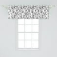 thumbnail image 2 of Ambesonne Asian Print Window Valance, Exotic Inspired Tree, 42" x 18", Charcoal Grey and White, 2 of 3