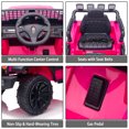thumbnail image 4 of Luibas 12V Kids Ride on Car for Toddlers, Battery Powered Ride on Electric Vehicles Kids Ride On Toy Car with Remote Control, Bluetooth Electric Car for Boys Girls 3-5 Ages, Pink, 4 of 6
