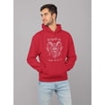 thumbnail image 2 of Krampus Made Me Do It Scary Christmas Men's Hoodie, 2 of 4