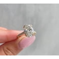 thumbnail image 3 of solitaire jewels 3.5TCW Oval Moissanite Hidden Halo Engagement Ring For Women, 14K Yellow Gold, 3 of 6