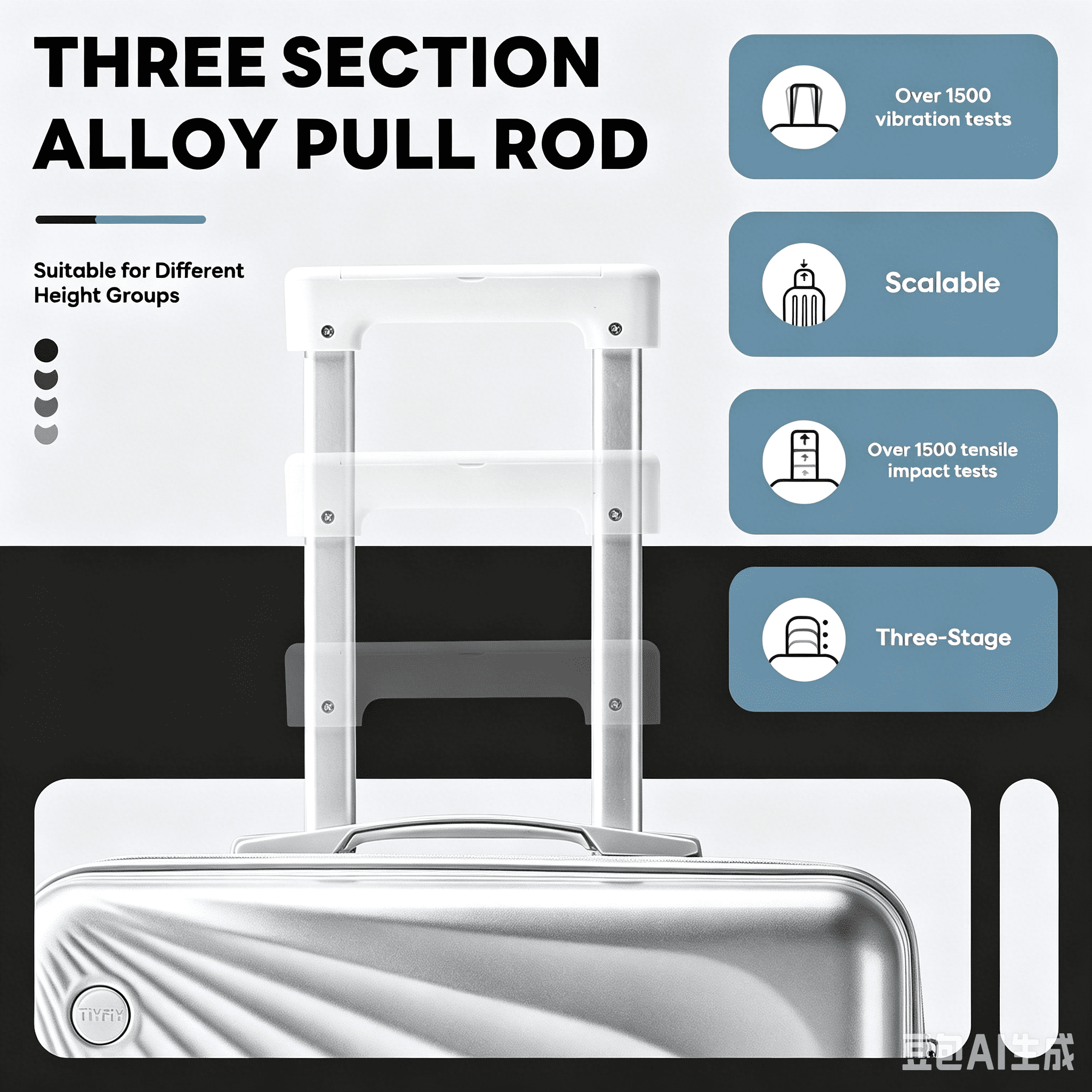2-Piece Lightweight Carry-on Luggage Set, ABS/PC Hard Shell, 360 Spinner Wheels, Cup Holder & USB Charging Port (Silver)
