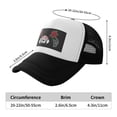 thumbnail image 6 of PAYOHTO Kids Labrador & Rose Baseball Hat Back Adjustable Mesh Breathable Hats Black Trucker Cap Outdoor Fishing Sun Caps for Boys or Girls ages 4-10, 6 of 9