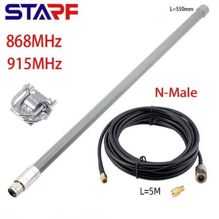 

RANMEI STARF 12dBi 868MHz 915MHz Optimised Tuned Helium Omni Fiberglass Aerial Antenna