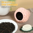 thumbnail image 4 of Grusce Strawberry Shaped Jar with Lid Cute Strawberry Ceramic Jar Creative Strawberry Shaped Canister Unique Strawberry Candy Jar Multifunctional Strawberry Cookie Jar for Tea Coffee Candy Cookie, 4 of 5