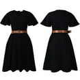 thumbnail image 2 of Womens Elegant V Neck Bell Sleeve Party Club Formal Wedding Guest Midi Dresses, 2 of 8