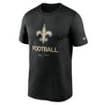thumbnail image 2 of Men's Nike Black New Orleans Saints Sideline Infograph Performance T-Shirt, 2 of 3