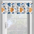 thumbnail image 4 of Ambesonne Soccer Valance & Curtain, Sports Clothes Shoes, 55"x45", Multicolor, 4 of 6