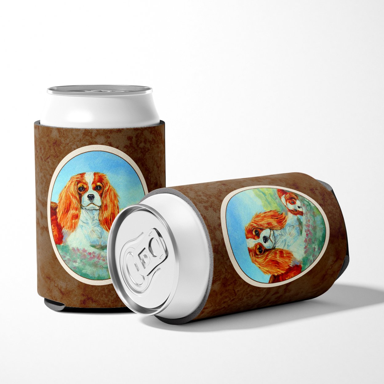 Carolines Treasures 7019CC Cavalier Spaniel Mommas Love Can or Bottle Hugger Can Hugger multicolor