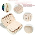thumbnail image 3 of Chameleon Decorative Velvet Jewelry Box with Removable Compartment - Portable Necklace Organizer - Great Gift!, 3 of 7