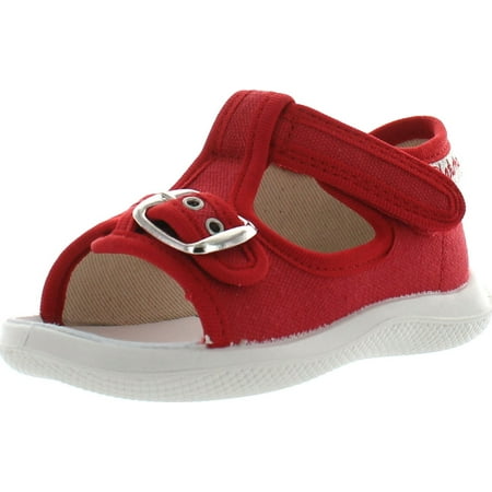 

Naturino Girls 7786 Canvas Sandals with Buckle Rosso 19