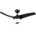 thumbnail image 6 of Wellspeed 42 in. Modern Indoor Matte Black Dimmable Ceiling Fan with 3 Blades and Remote Control, 6 of 14