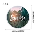 thumbnail image 2 of Tropical Banana Leaf Oversized Beach Towel, 60 Inch Microfiber Sandproof Floor Mat, Quick-Dry for Pool & Camping, 2 of 2