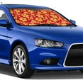 thumbnail image 4 of Daiia Red Vintage Flowers Windshield Sun Shade for Car SUV Truck (Small ), Car Sun Shade Windshield, Car Shades for Front Windows, Sunshade for Car Windshield, 4 of 7