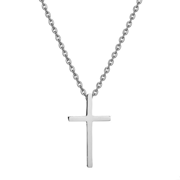 Soleilie Faith Cross Necklace, Jesus Christ Cross Chain, Unisex