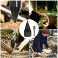 thumbnail image 1 of CRAFTHROU Kindling Firewood Splitter Steel Black for DIY Enthusiasts 1Set, 1 of 8