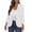 White, variant on cocolona Blazers Women Business Casual Office Work Jacket Fall Long Sleeve Button Open Front Suit Coat S-2XL