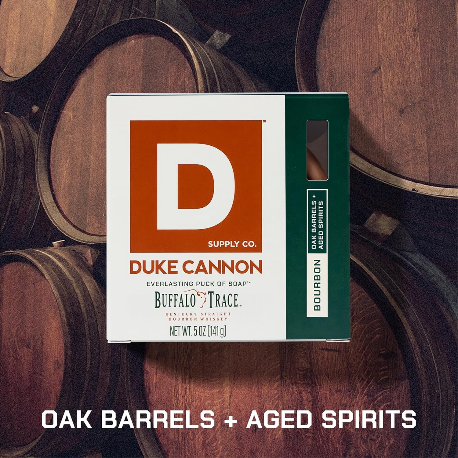 (6 pack) Duke Cannon Bourbon Soap Puck, Oak & Bourbon Scent, 5 oz