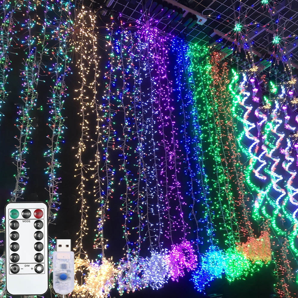 4M x 3M 400 LED Outdoor Curtain String Light Christmas Xmas Party Fairy Wedding 