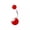 Red, variant on Bell Button Ring Barbell Body Piercing Jewelry Belly Navel Ring Belly Navel Gift-Red