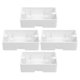 thumbnail image 2 of Caja de tomacorrientes de plástico de 4 piezas, resistente a la intemperie, con protector de enchufe y receptáculo, caja de conexiones de 2 unidades para interruptores, para mejoras del hogar, 2 of 7