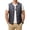 Navy, variant on Atkumj Quilted Puffer Vest Men Casual Full Zip Solid Color Winter Vest Comfortable Sleeveless Puffy Vest with Pockets S
