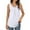 White, variant on QUINDOS Womens Tops Ribbed Summer Black Fashion Solid Sleeveless Vest T-shirt Blouse Round Neck Casual Tops Womens Tank Tops