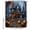Black Mist Blue Dark Orange, variant on Shower Curtains for Bathroom, Halloween Waterproof Fabric Shower Curtain, Forest Ghost Pumpkin Castle Vintage Cottage Decorative Bathroom Curtain for Bathtub, 36"x72", No Hooks Included