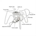 thumbnail image 4 of Estufa de Casete Portátil Spider con Potencia de Fuego Plegable, Encendedor para Acampar Al Aire Libre, Senderismo, Utensilios de Cocina de Supervivencia para Pícnic A, 4 of 5