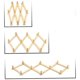 thumbnail image 2 of Natural Wood Coat Rack Wall Mounted Expandable Accordion Peg Hanger Hat Closet Hook Expanding Door, 2 of 5