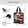 thumbnail image 3 of Hirioo Retro American Eagle A for Tote Bag for Women, Quilted Shoulder Bag with Zipper, Large Capacity Handbags for Casual, Travel, Work, 3 of 7