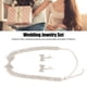 thumbnail image 3 of Conjunto de pendientes y collar conjunto de joyería galvanizado para mujer estilo Bowknot para boda ANGGREK Otros, 3 of 8