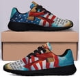 thumbnail image 3 of Jesus Cross American flag As For Me And My House We Will Serve The Lord Shoes Sneakers Black Size 10, 3 of 7