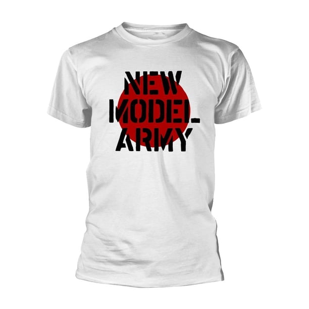 New Model Army - Camiseta Logotipo para Adultos Unisex (Blanco)