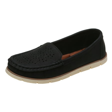 

NECHOLOGY Womens Business Casual Shoes Size 7 Ladies Shoes Flat Casual Shoes Shoes Fashion Womens Casual Shoes Slip on Shoes Black 7.5
